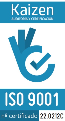 Logo ISO 9001 Kontact. Certificador Kaizen